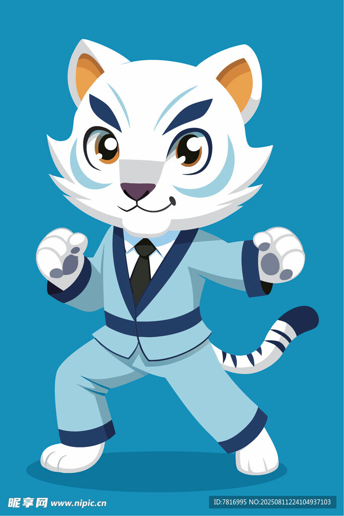 功夫小虎形象设计