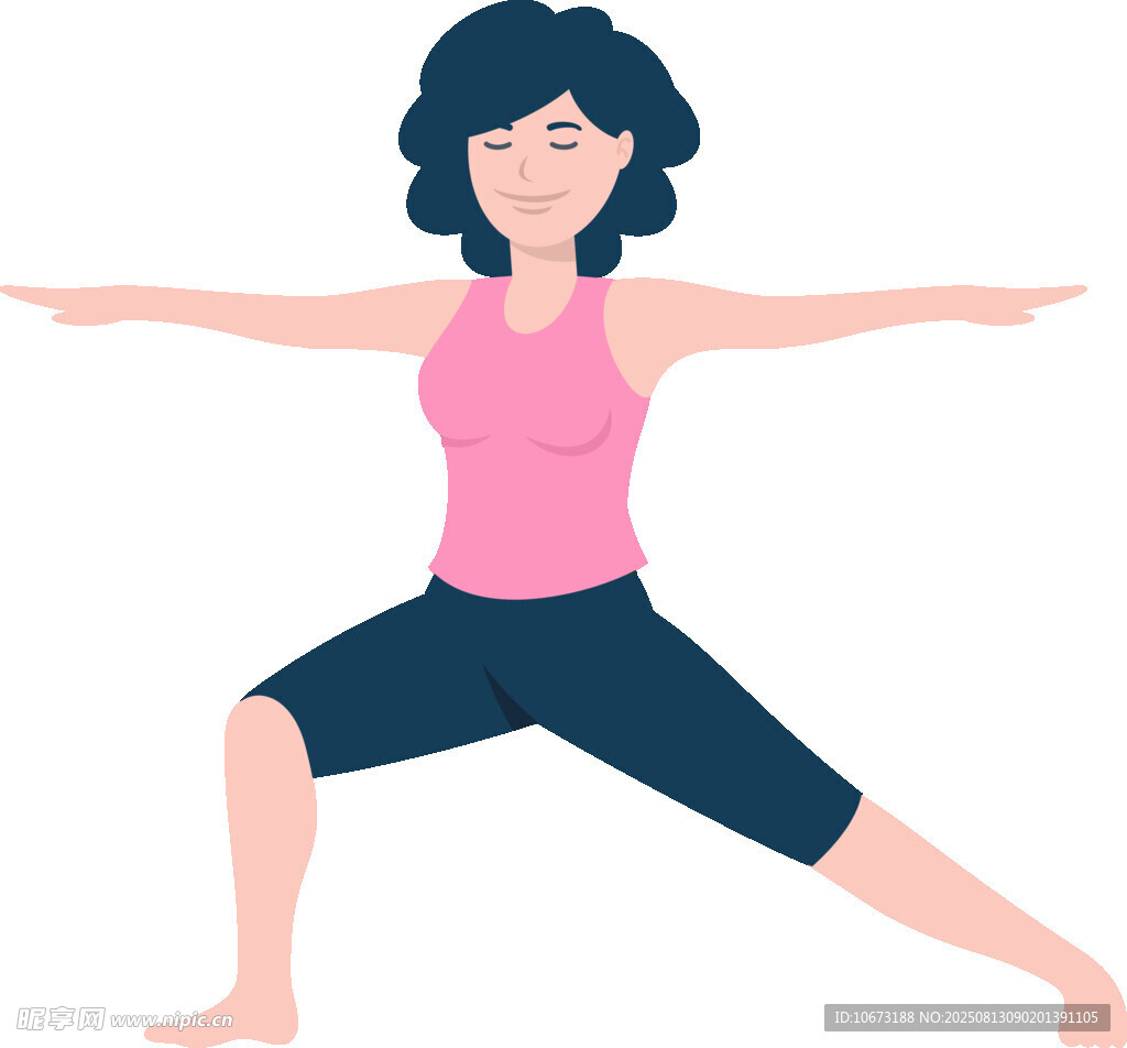 女士做瑜伽伸展动作