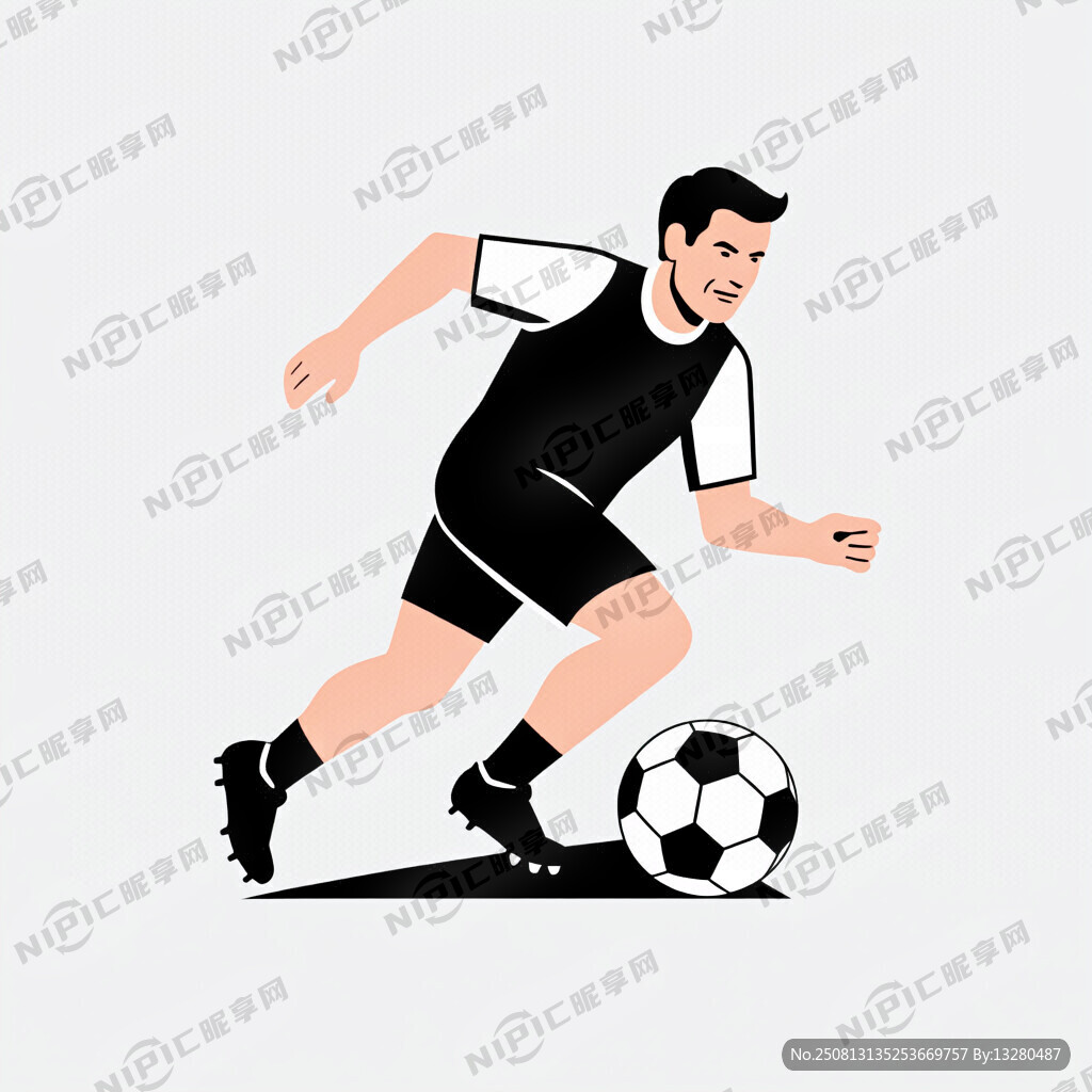 踢足球标志 要求有人物