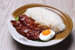 叉烧饭配溏心蛋