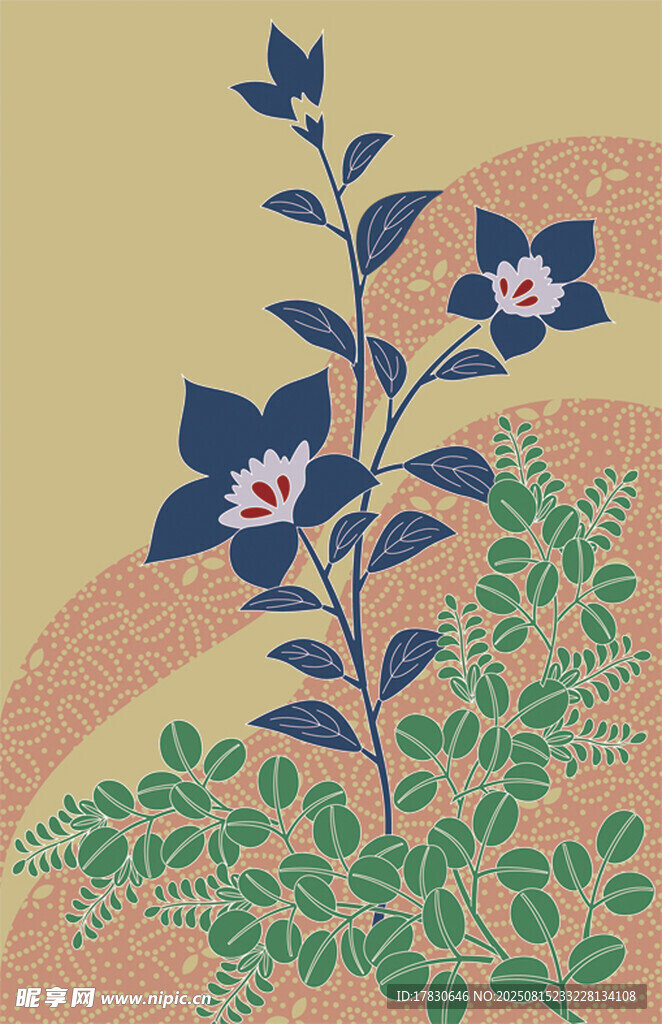 手绘花卉植物图案设计