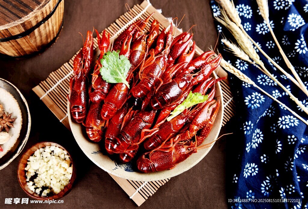 美味诱人的香辣小龙虾