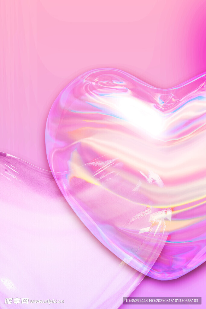 梦幻心形透明充气装饰