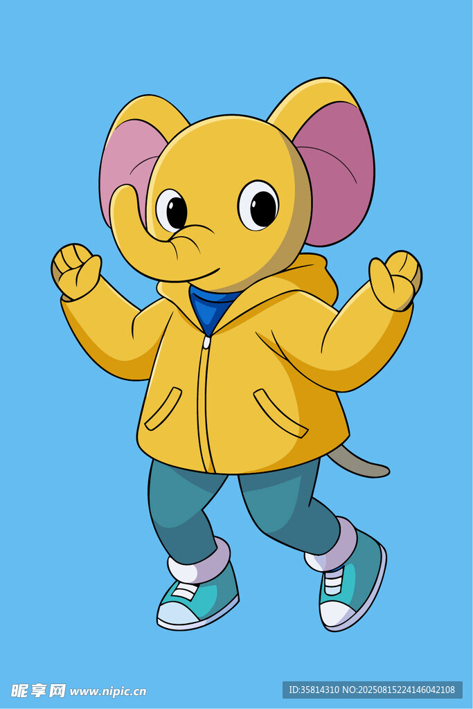 可爱小黄鼠欢快起舞