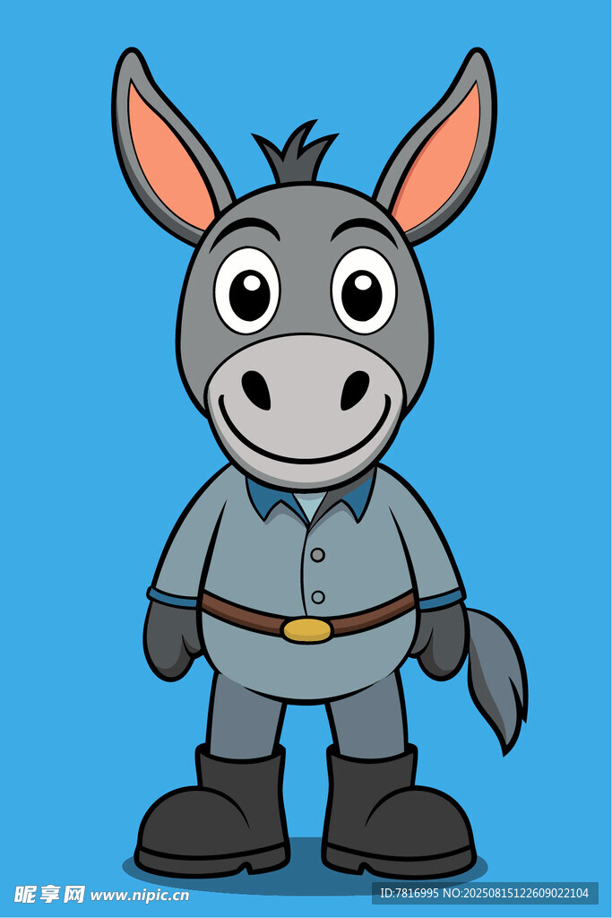 卡通驴子形象