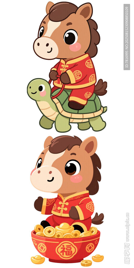 马年吉祥物贺岁形象