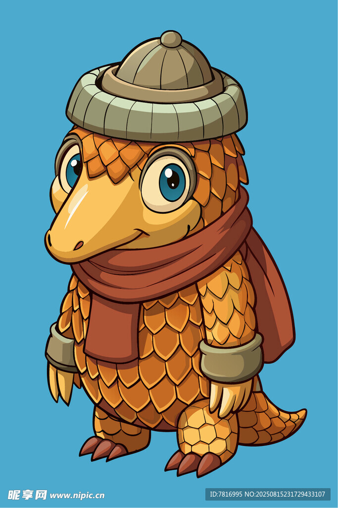 可爱穿山甲卡通形象