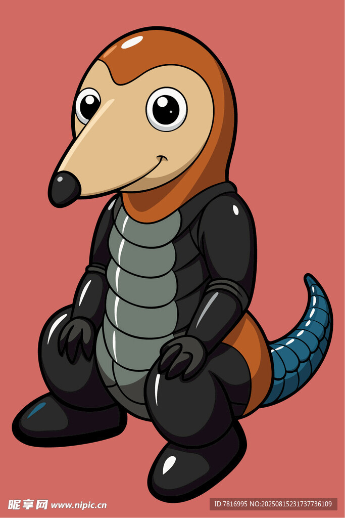 卡通穿山甲形象