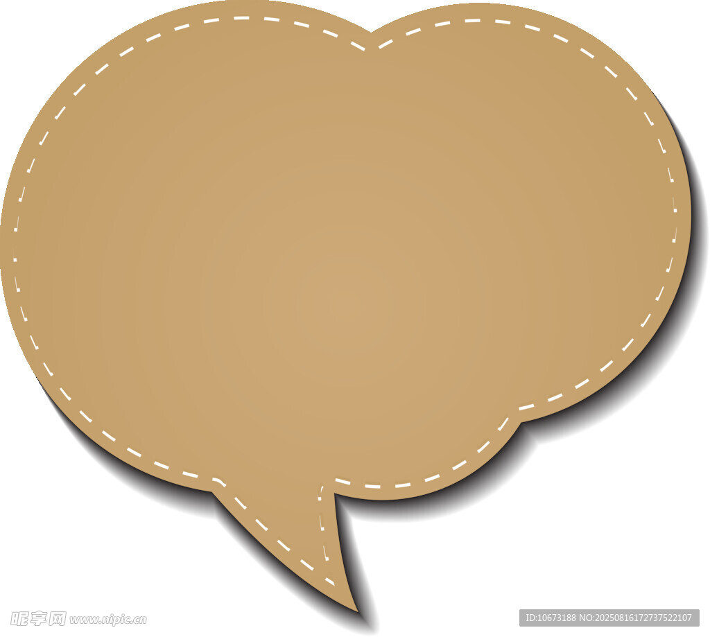 棕色对话气泡图标