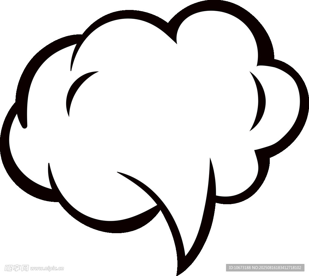 卡通风格语音气泡图标