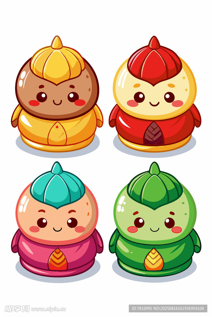 可爱卡通小福娃形象