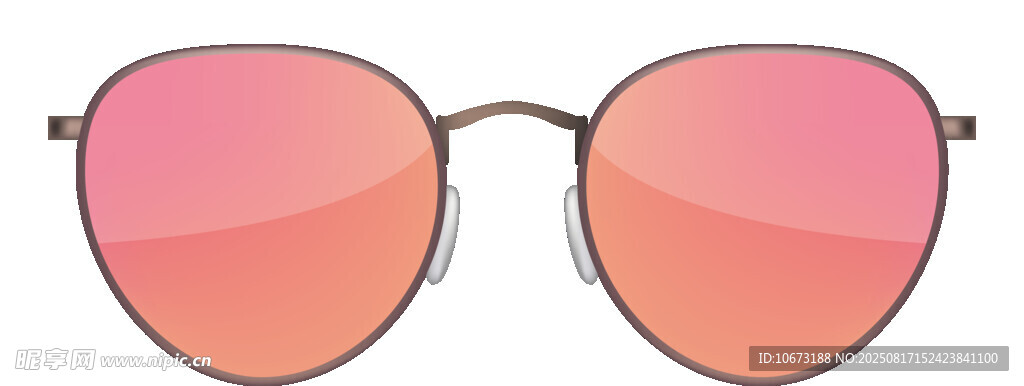 时尚粉色渐变太阳镜