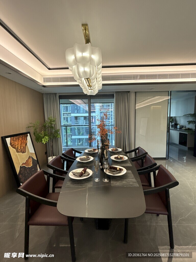 现代简约风餐厅室内场景