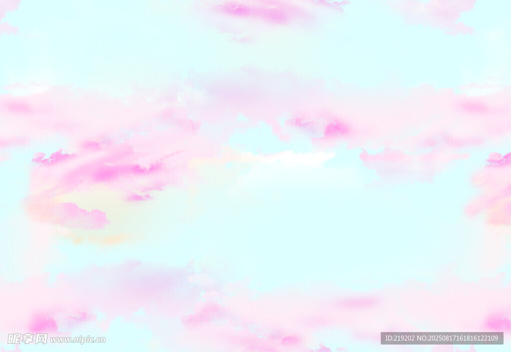 梦幻粉蓝渐变水彩背景图