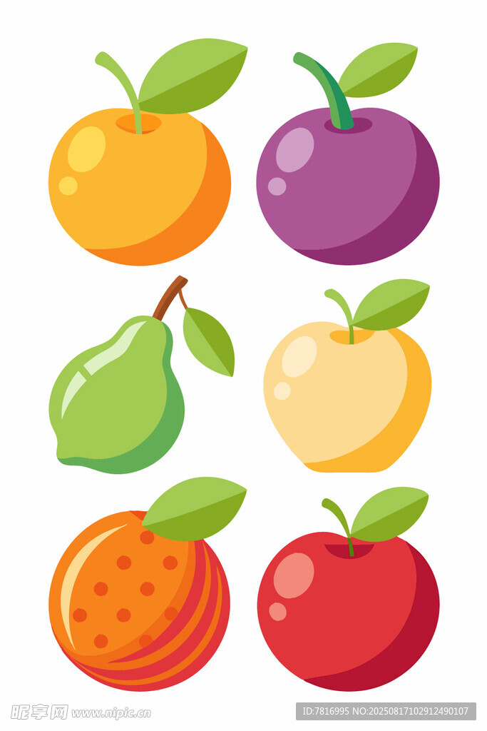 多彩新鲜水果集合