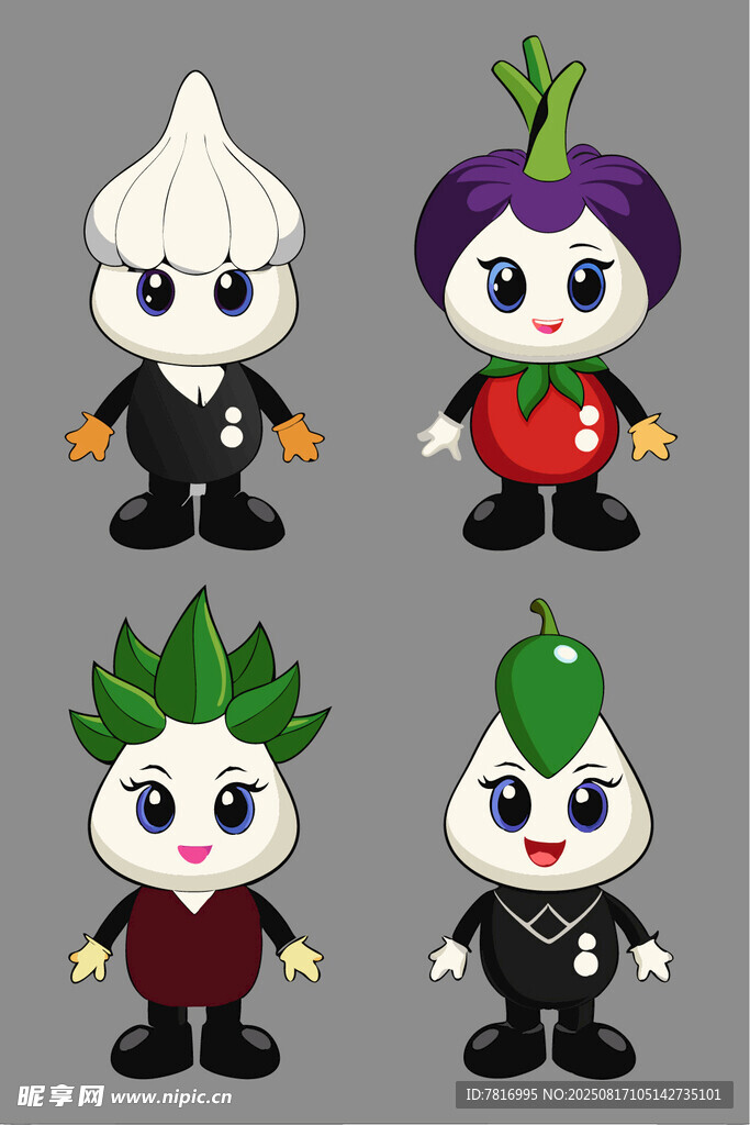 蔬菜卡通形象大集合