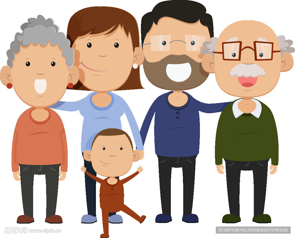 欢乐大家庭温馨合影