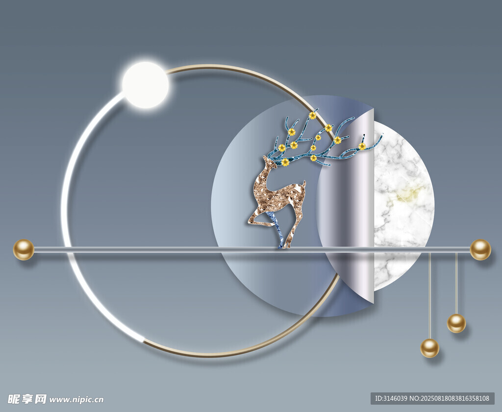 中式古典风金属装饰摆件