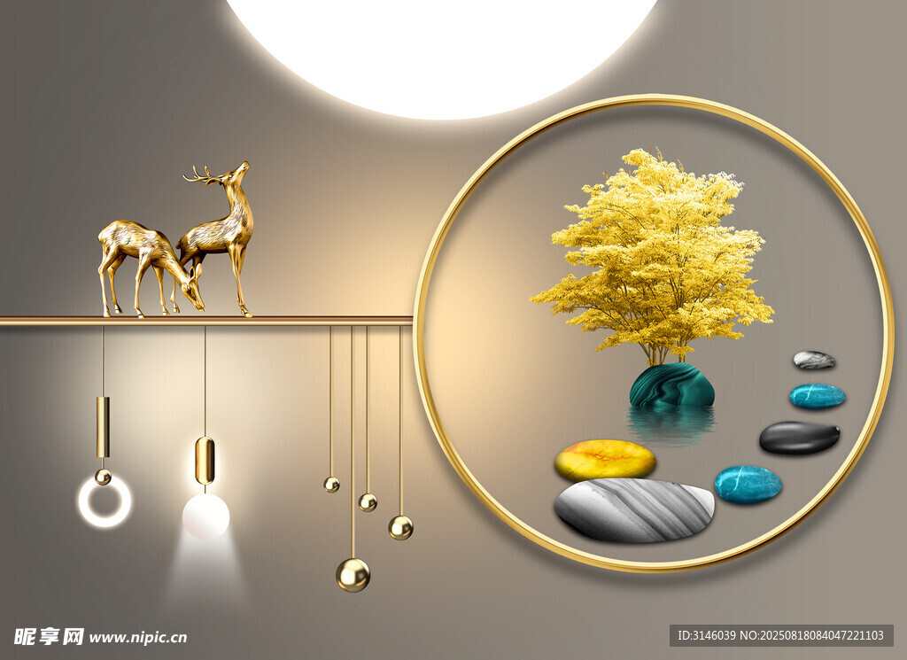 新中式禅意摆件装饰组合