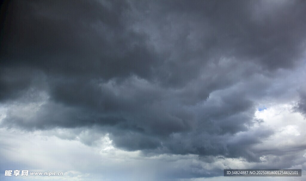 乌云密布的阴沉天空