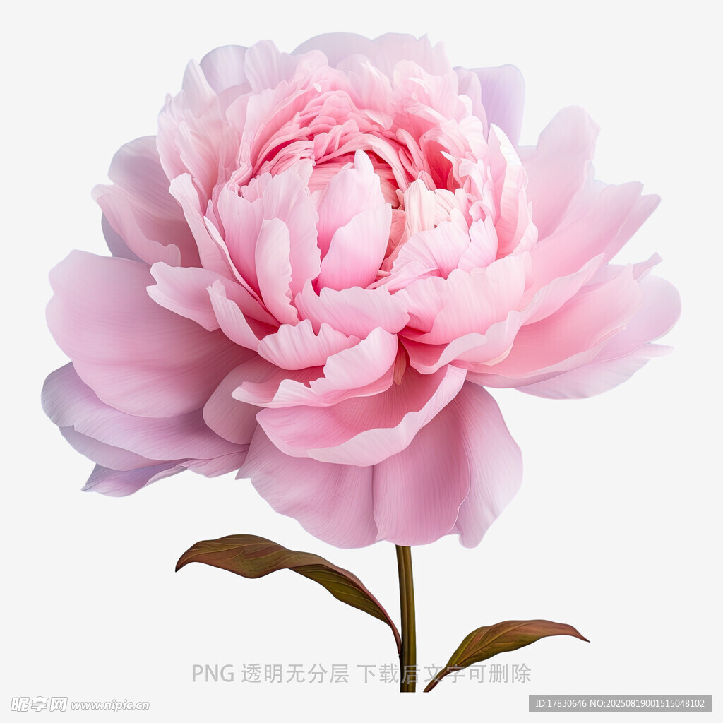 娇艳粉色芍药花