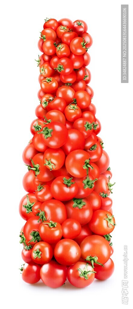 番茄堆叠成的独特瓶子造型