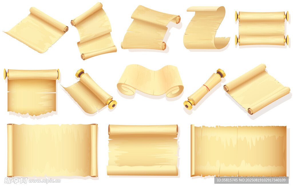 复古卷轴纸张