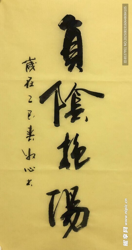 负阴抱阳 杨克东书法