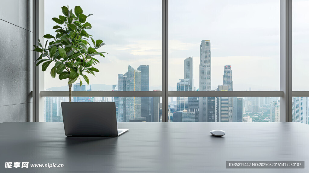现代办公窗边景致