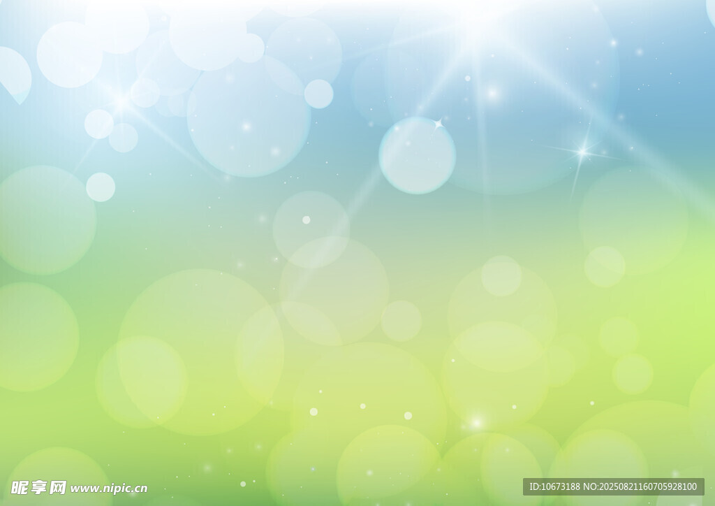 清新自然梦幻光斑背景图
