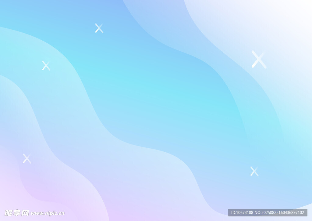 梦幻渐变波浪背景图