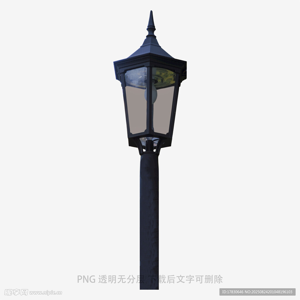 复古户外黑色铁艺路灯