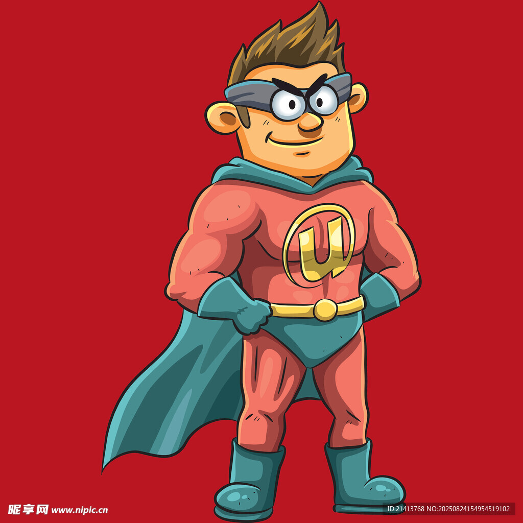 卡通超级英雄形象