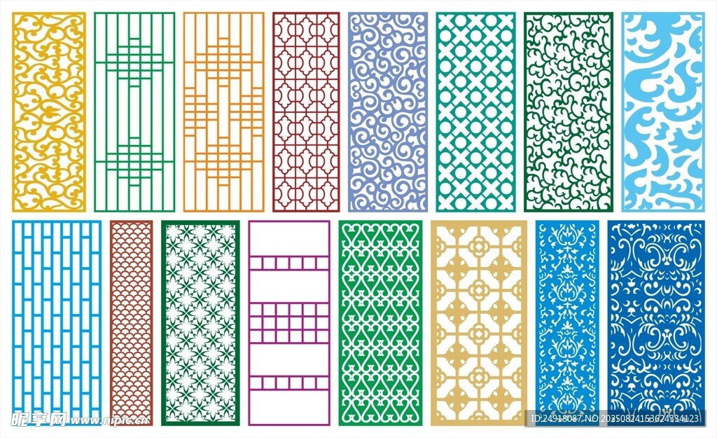 窗花 镂空花纹 屏风 隔断雕花