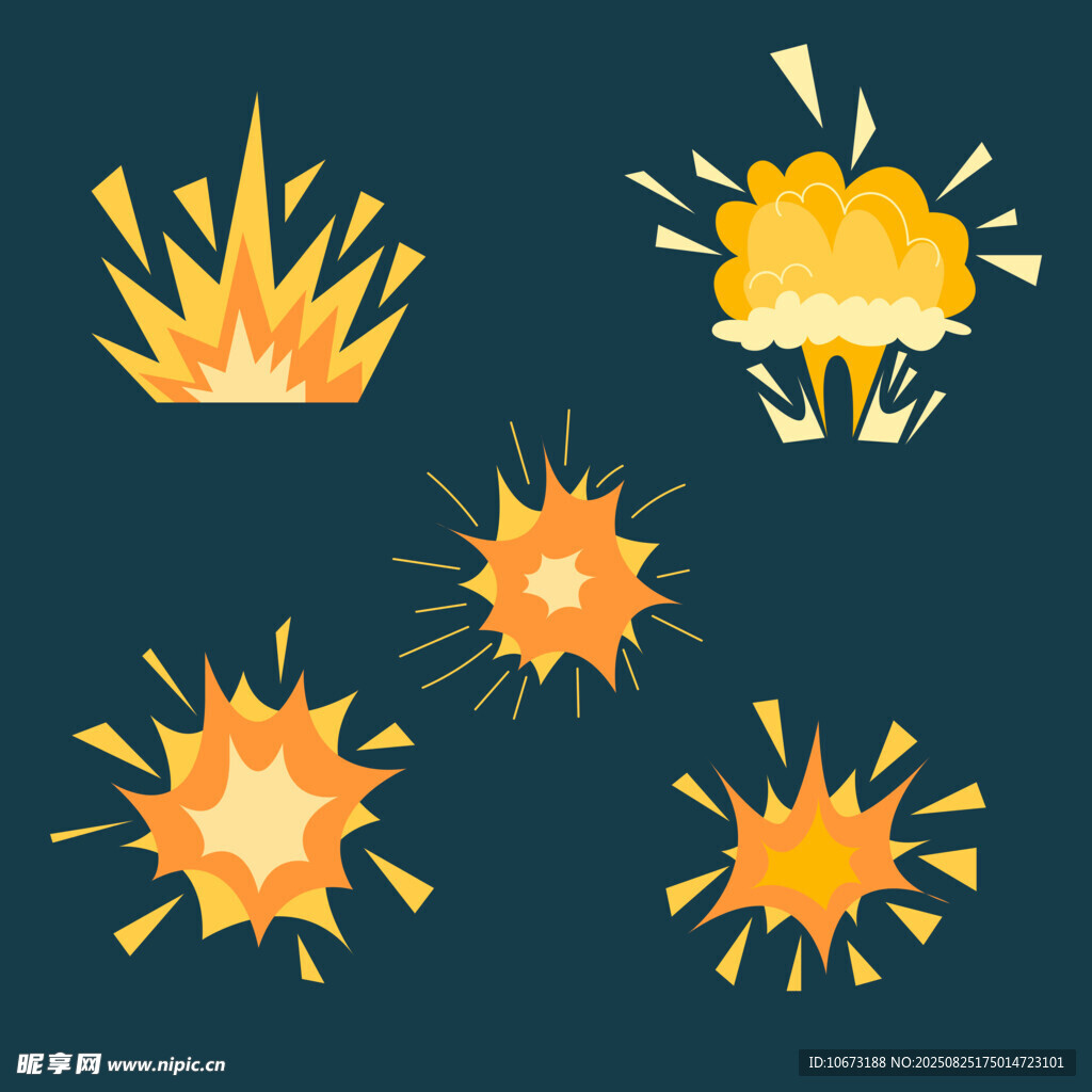 爆炸特效图案集合