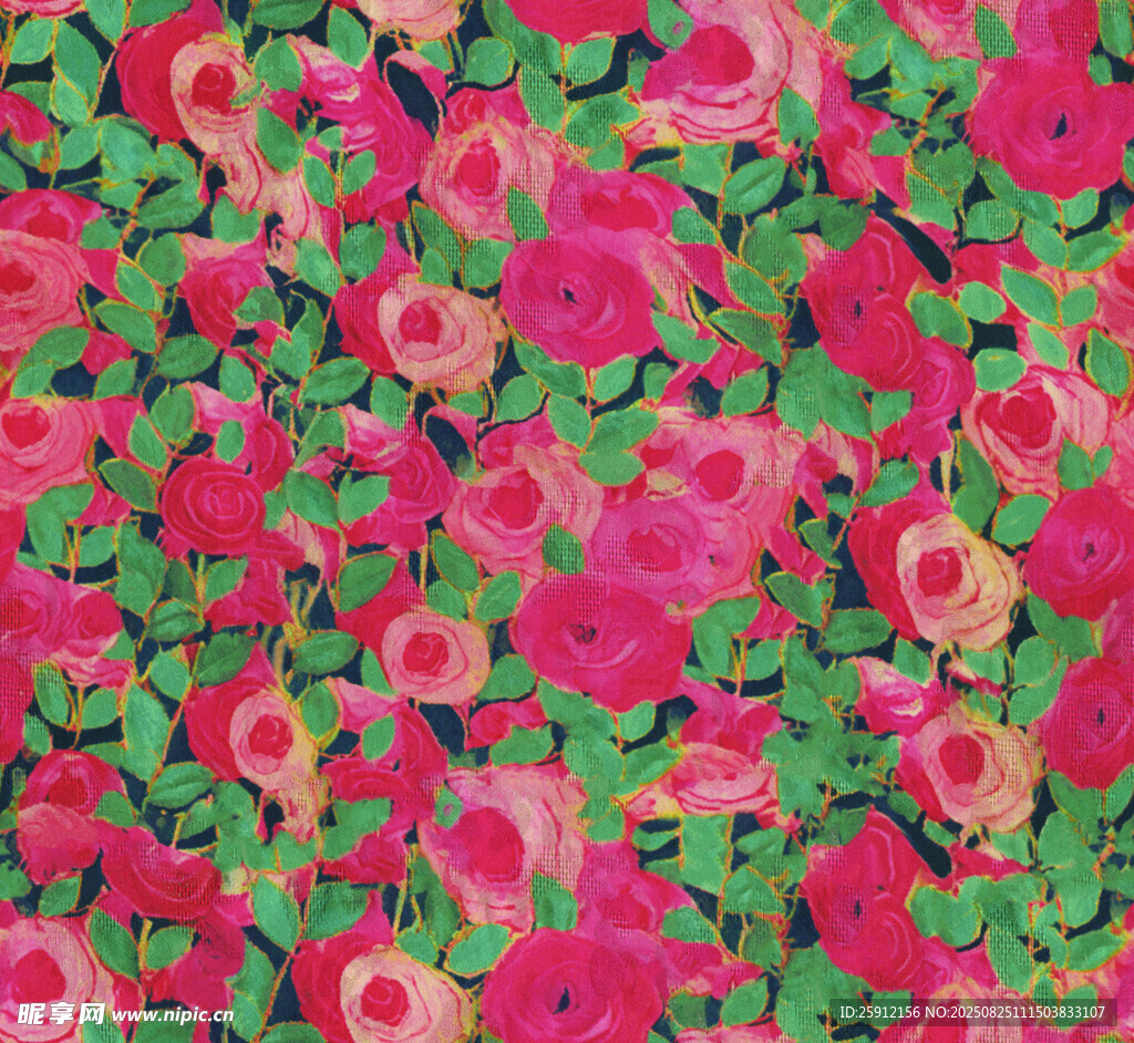 缤纷玫瑰花卉图案背景