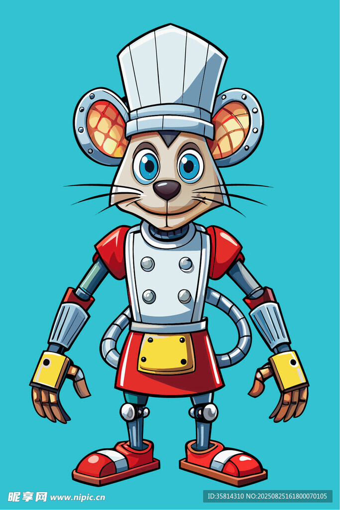 厨师老鼠卡通形象