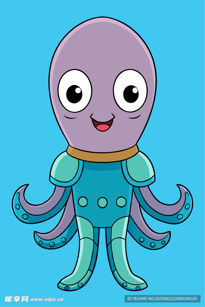 可爱章鱼卡通形象