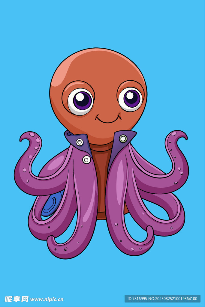 可爱卡通章鱼形象