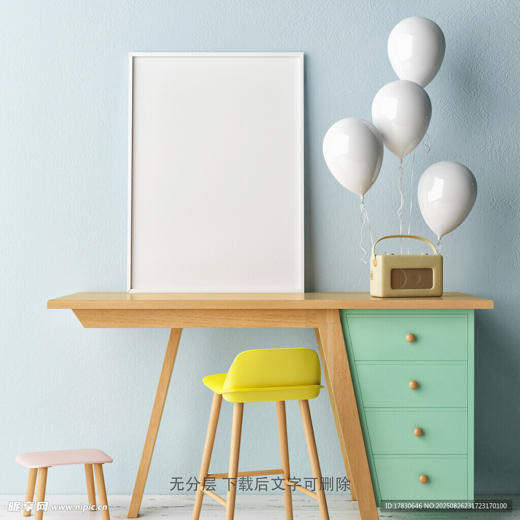 简约清新室内桌椅装饰场景