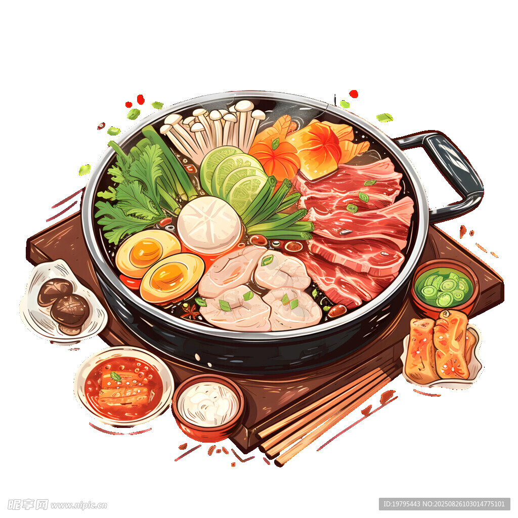 丰盛韩式火锅食材大赏