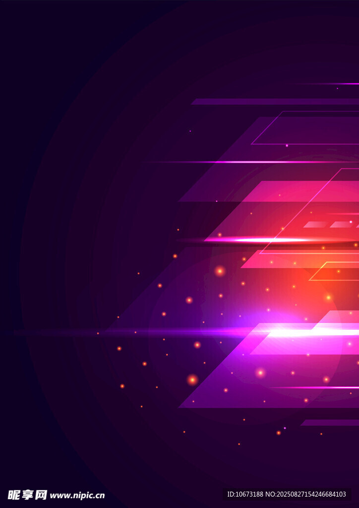 炫彩科技风渐变光影背景