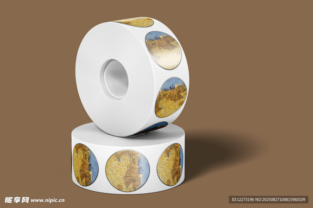 金色图案装饰胶带卷