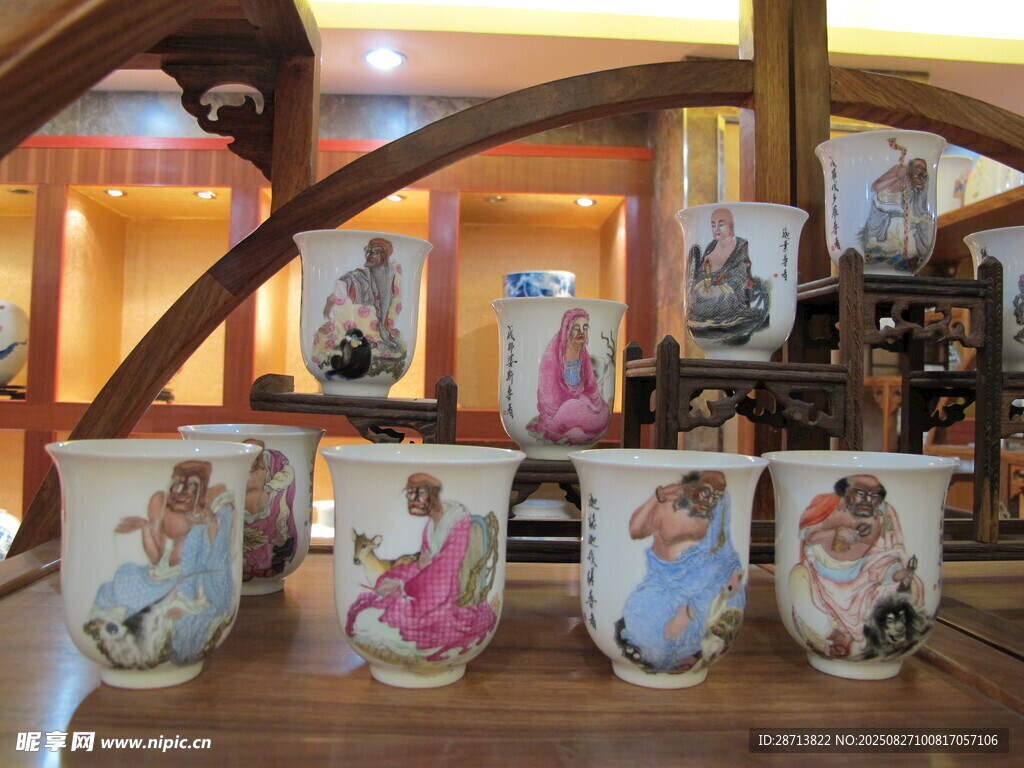 陶瓷杯陈列展示