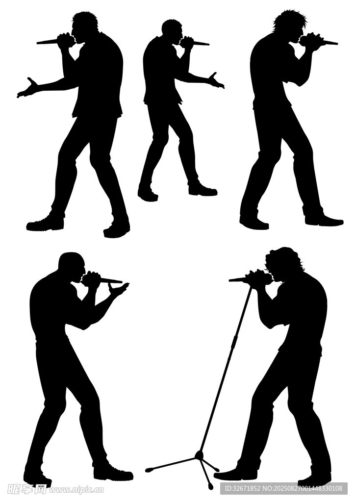 歌手舞台表演剪影