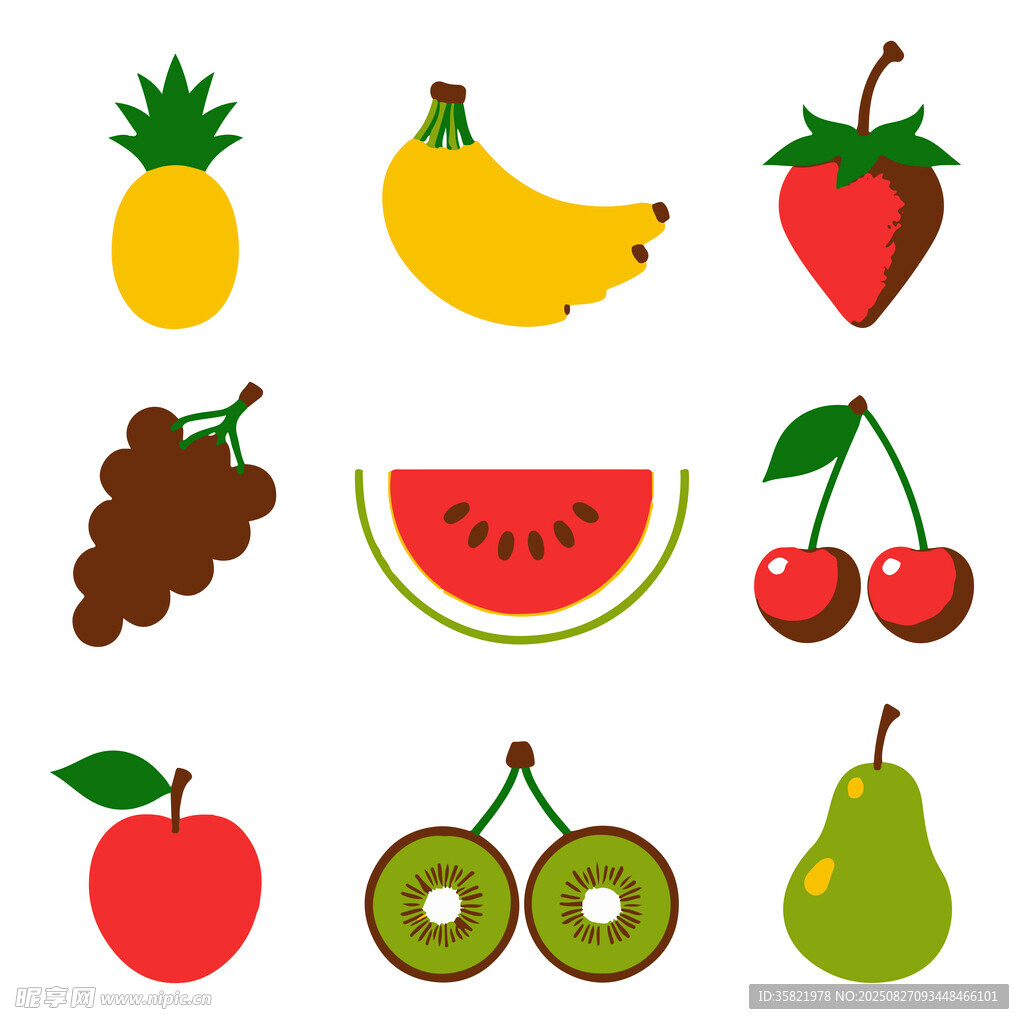 卡通水果