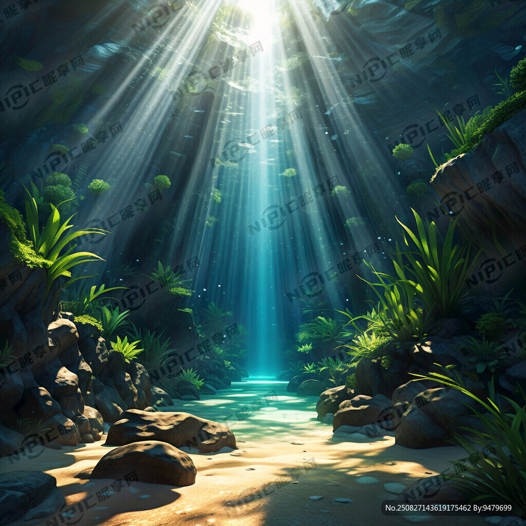 背景深色调、看起来深隧有深度感