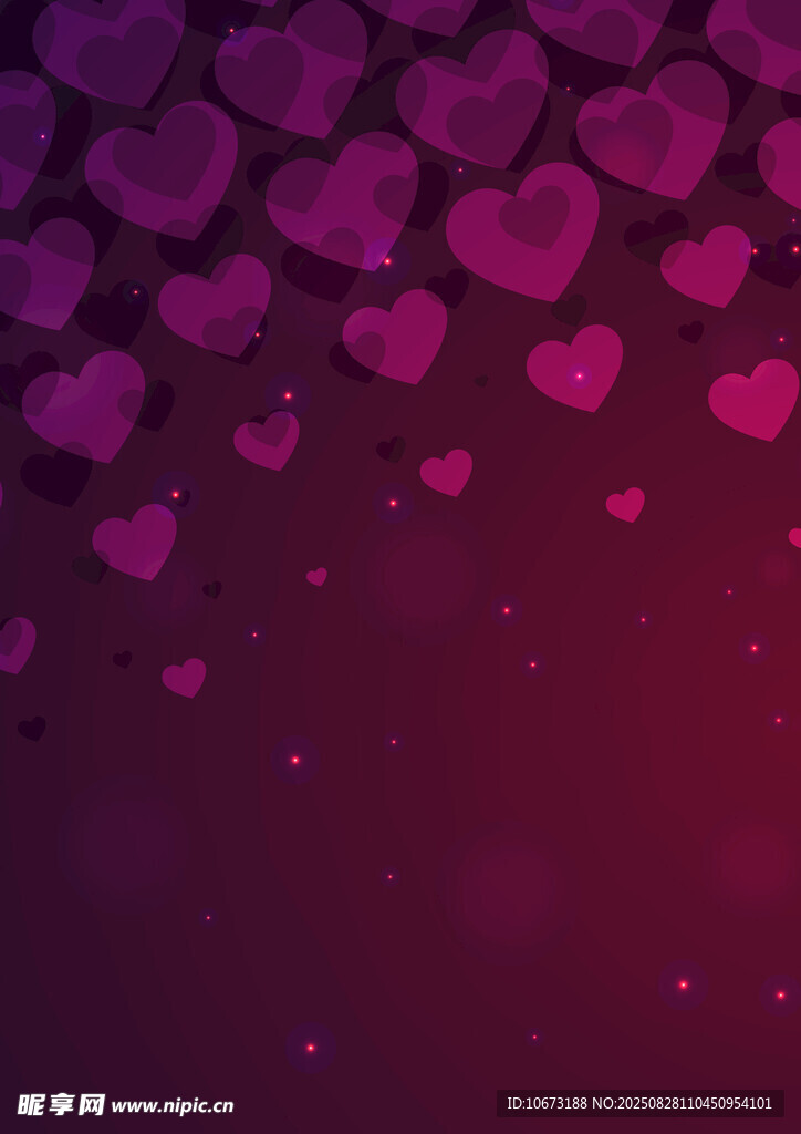 浪漫心形背景图