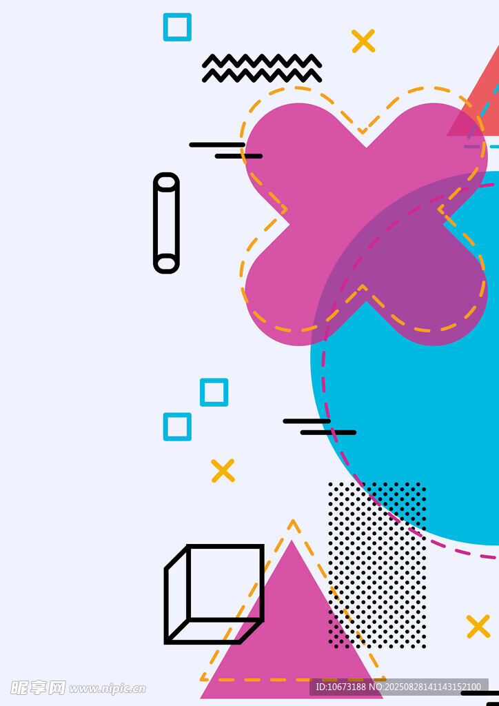 几何抽象艺术图案设计