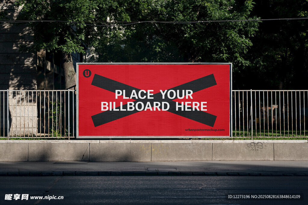 红色待填广告牌
